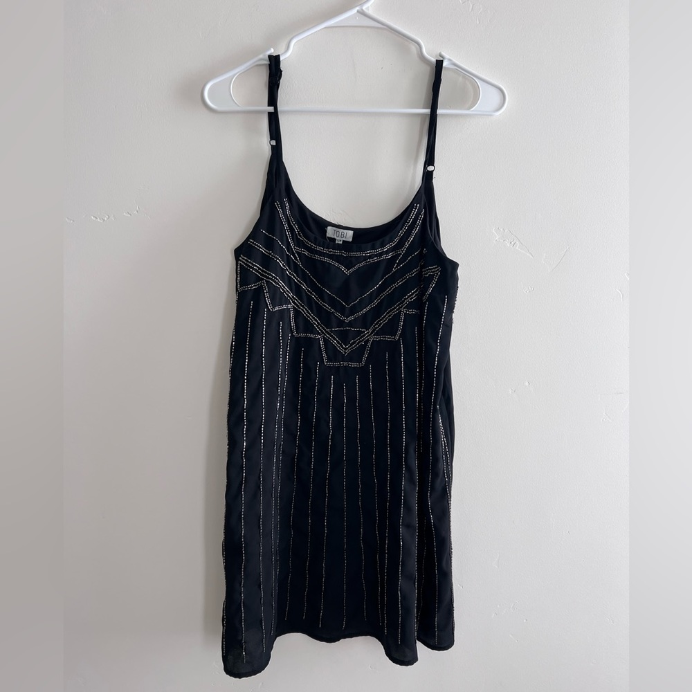 Tobi Black Sequined Dress Size Small
